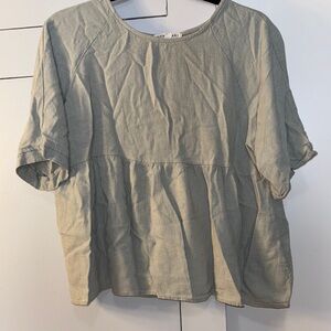 Sage green blouse